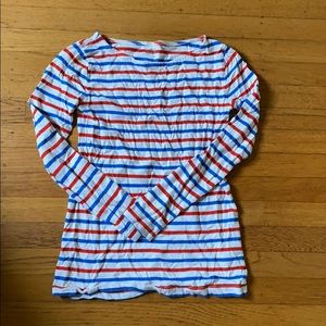 J crew striped top xs